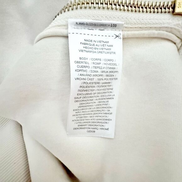 RALPH LAUREN BLACK LABEL | Sherpa Fleece Side Zip Sweatshirt Cream Ivory | XL - Picture 8 of 9